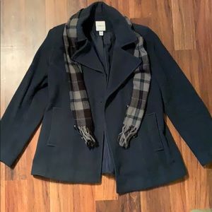 ❄️Medium Dark Teal Wool Pea Coat❄️